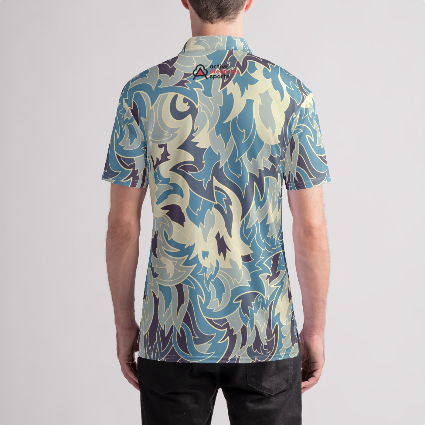 Blue Flame Golf Shirt