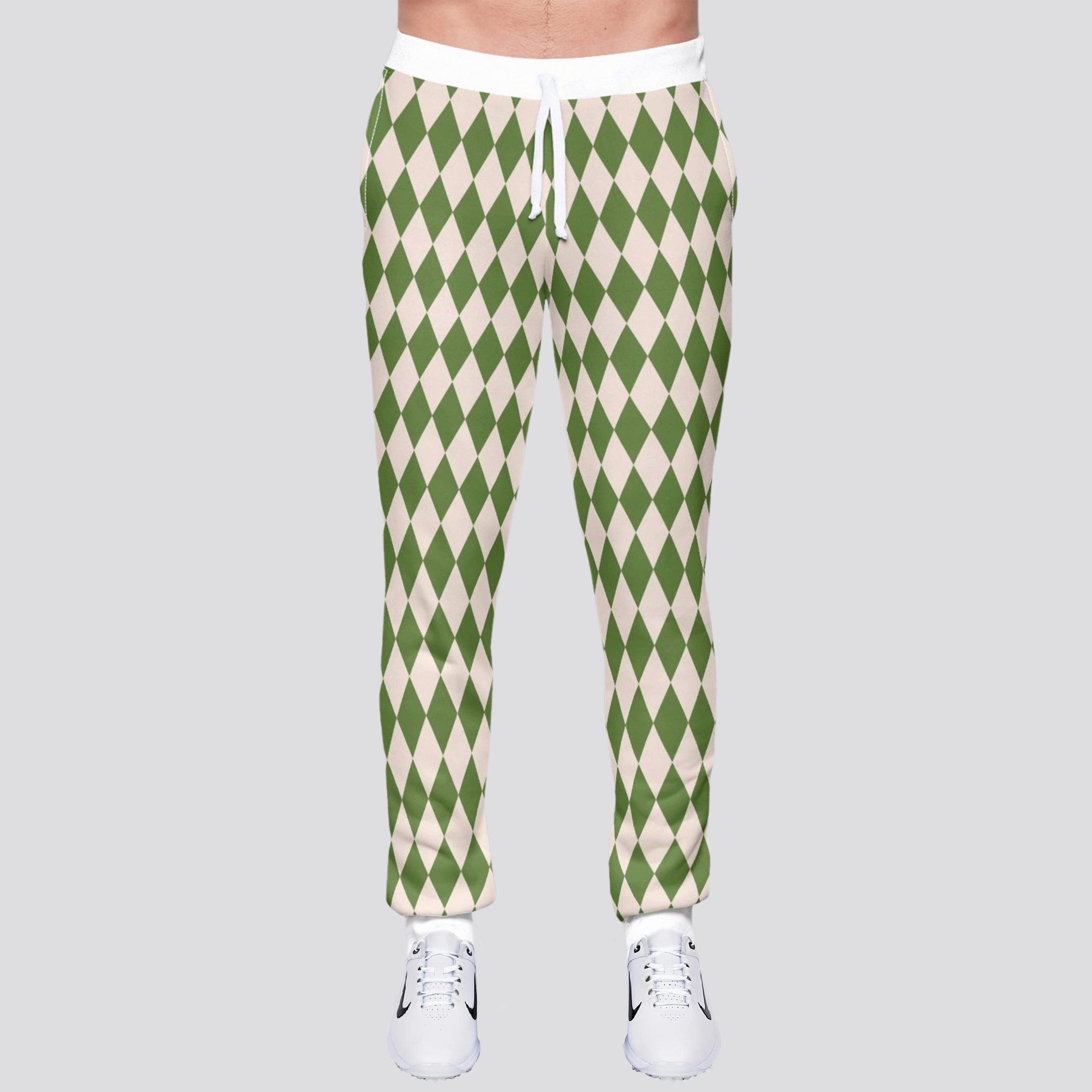 Green Diamond Golf Pants