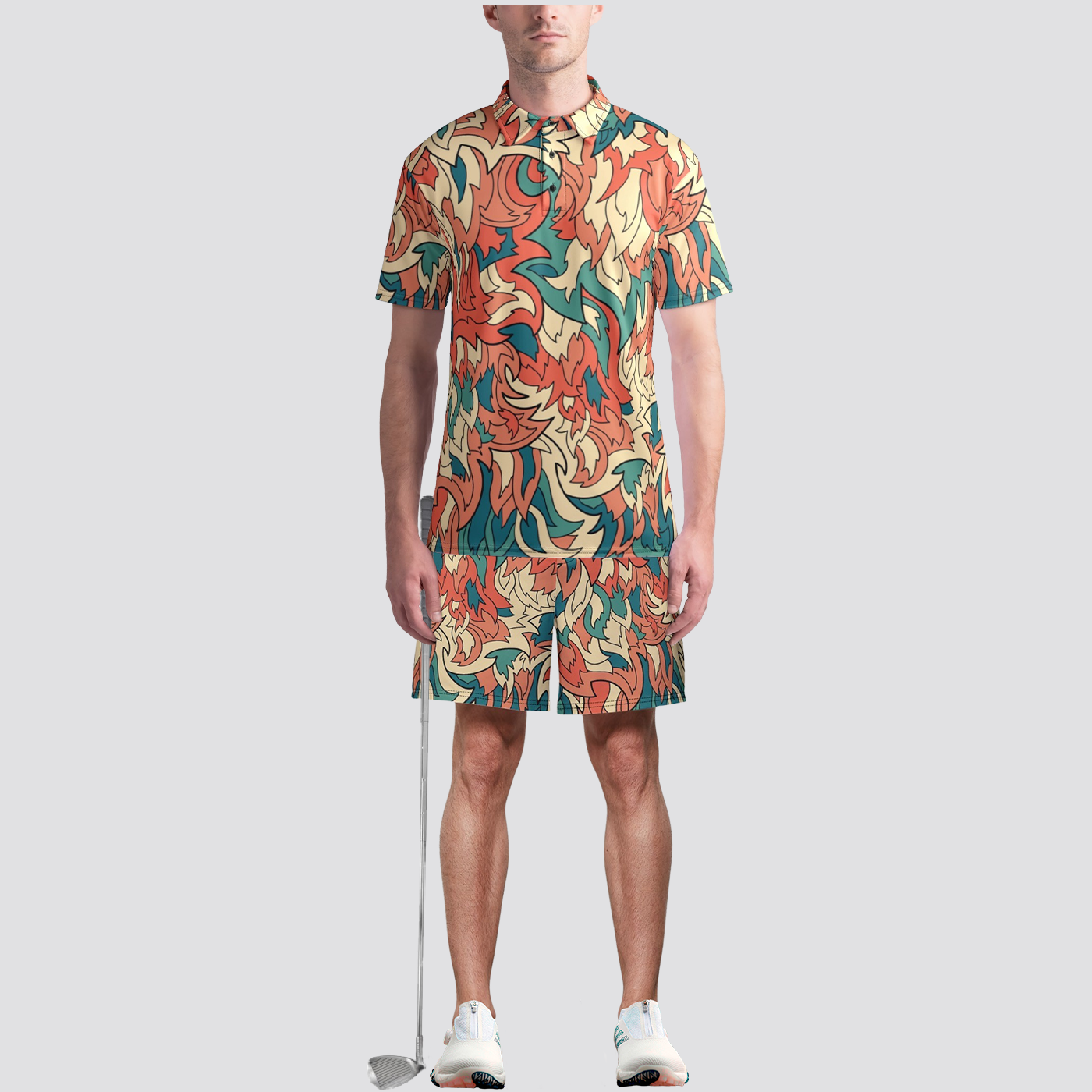 Miami Flame Golf Shirt