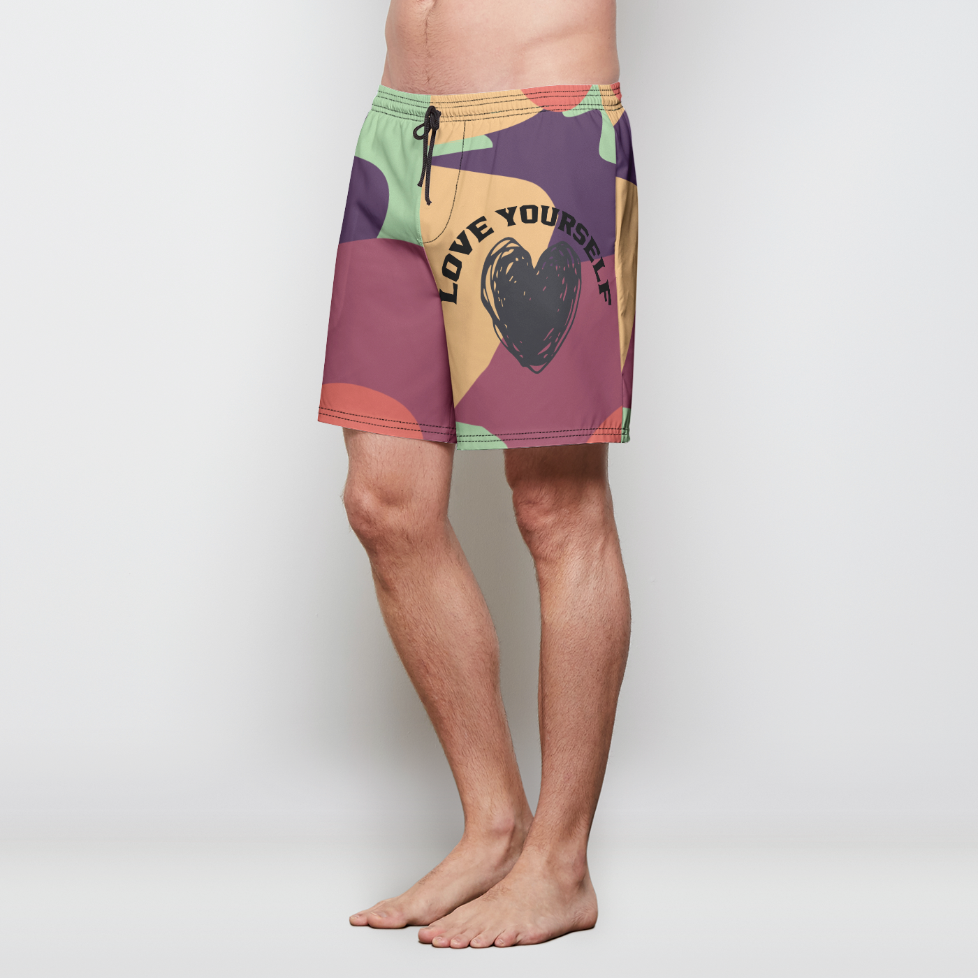 Love Yourself Multi Camo Tech Short