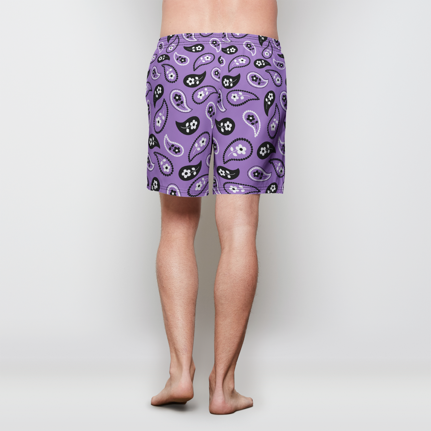 LA Paisley Poly Tech Shorts