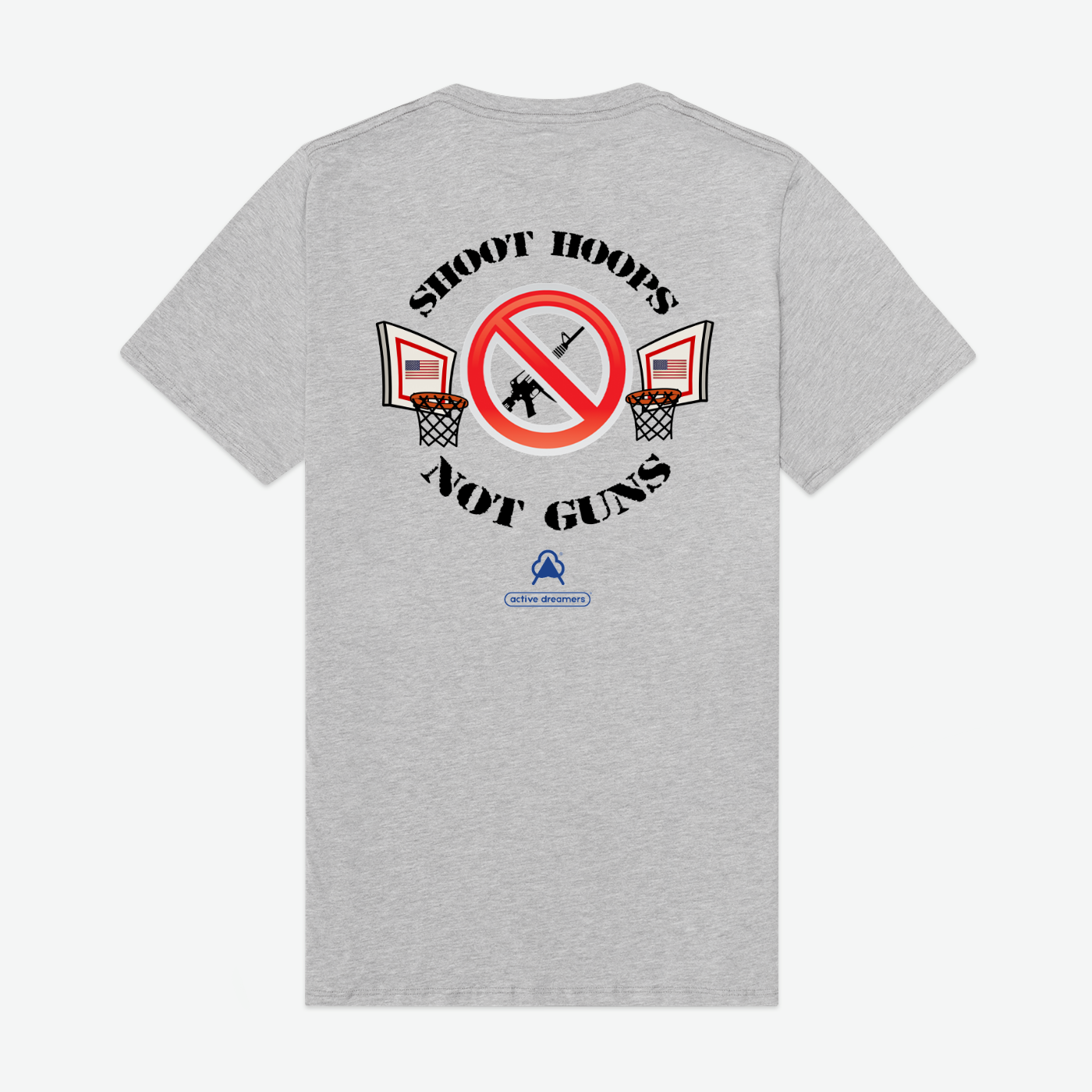 Reverse Shoot Hoops Mens Supima Tee