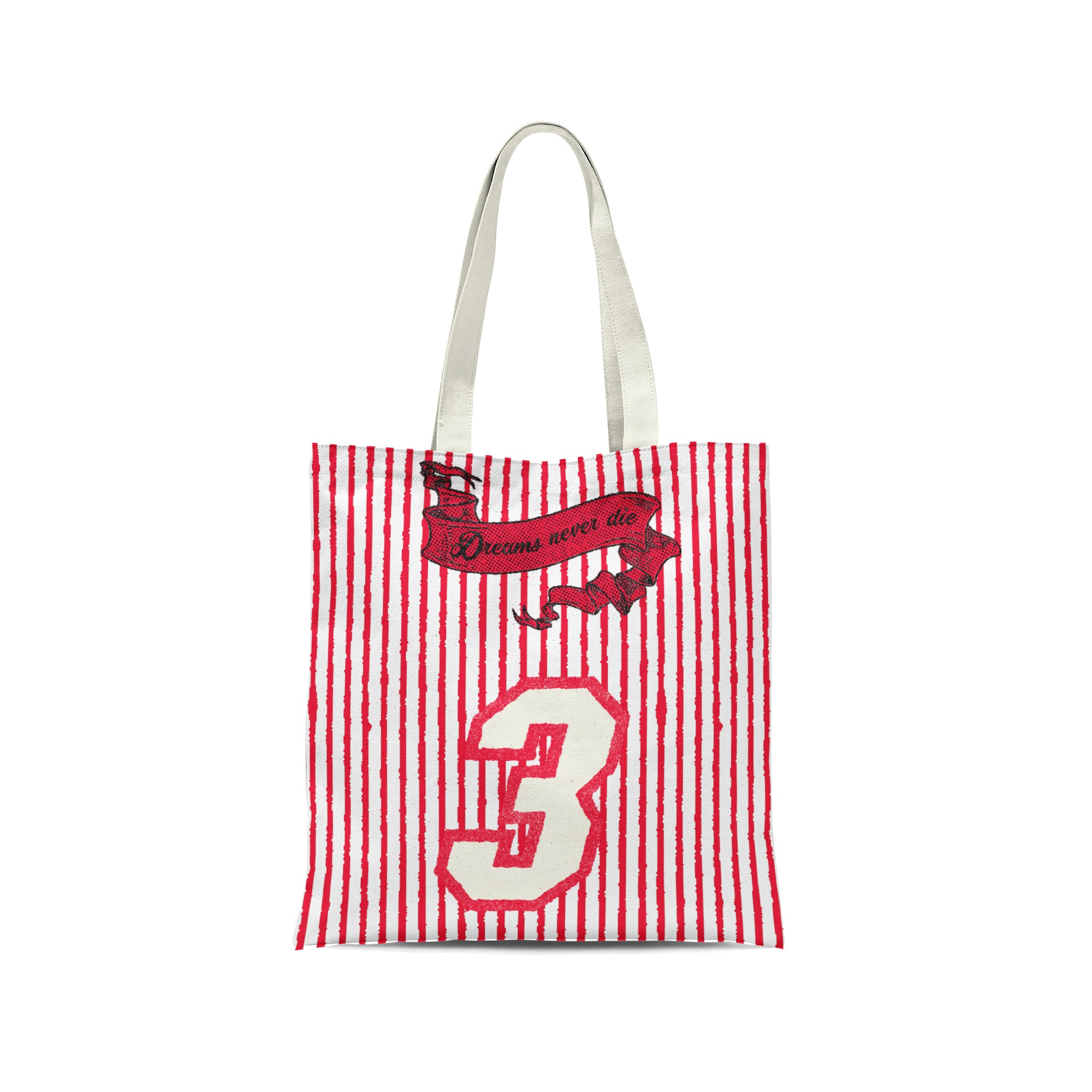 Tote Reaper Red on White
