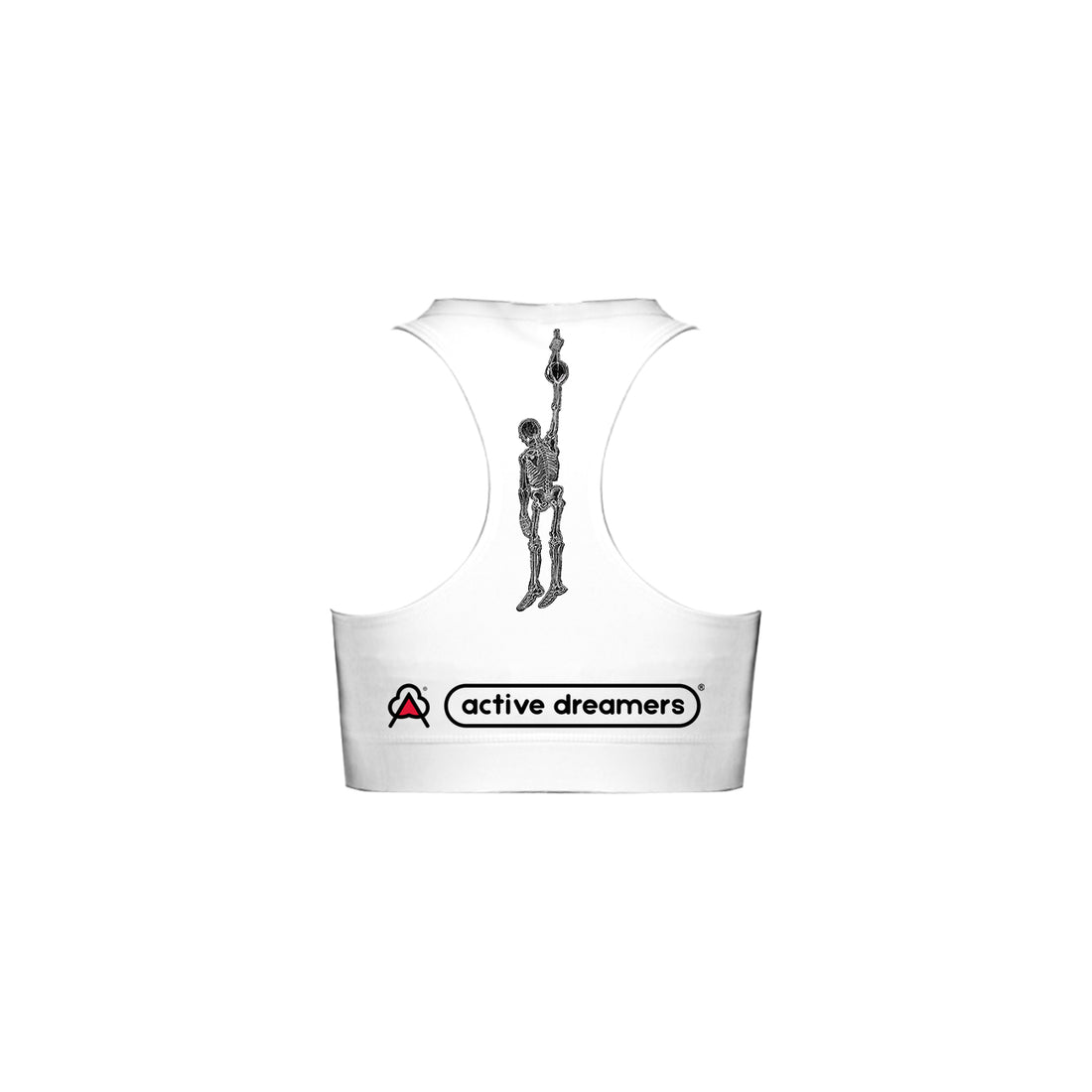 White Bra with Black Reaper