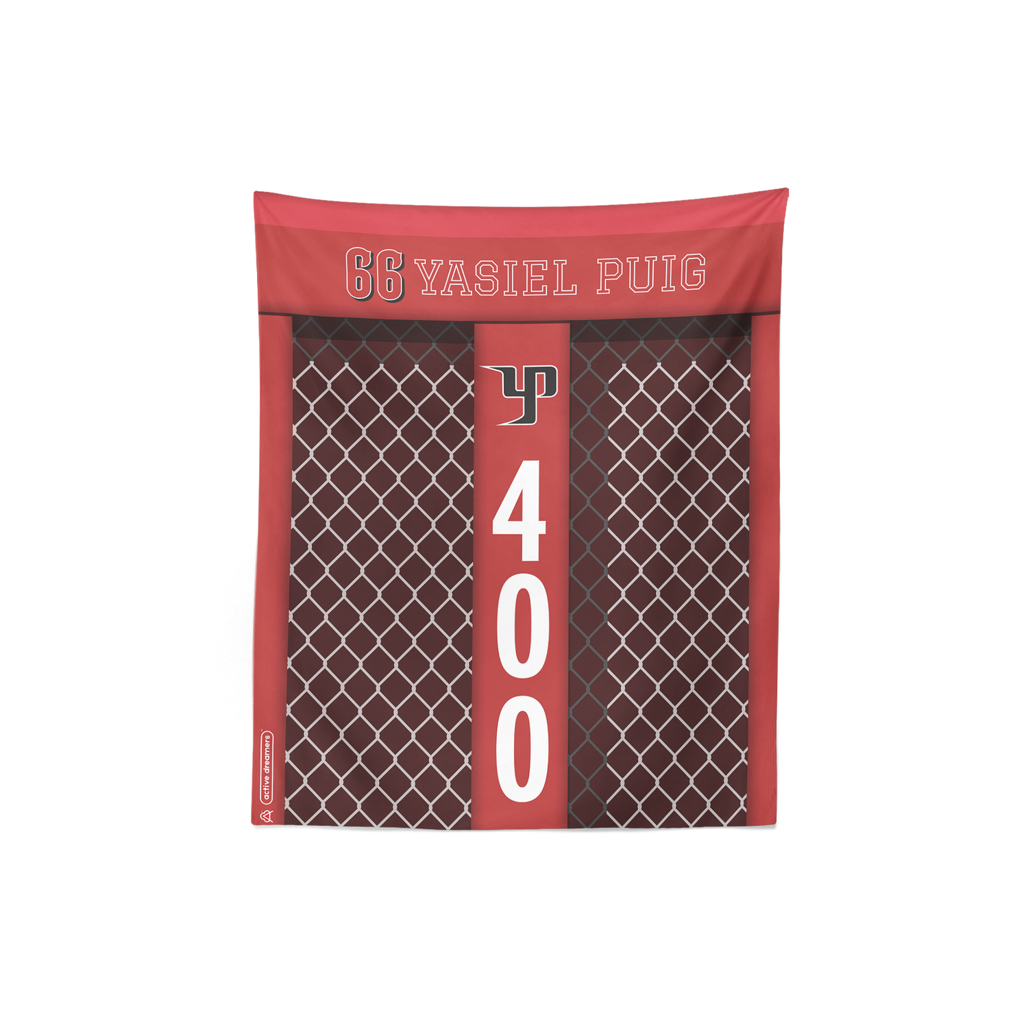 Yasiel Puig “Home Run” Tapestry Wall Decor