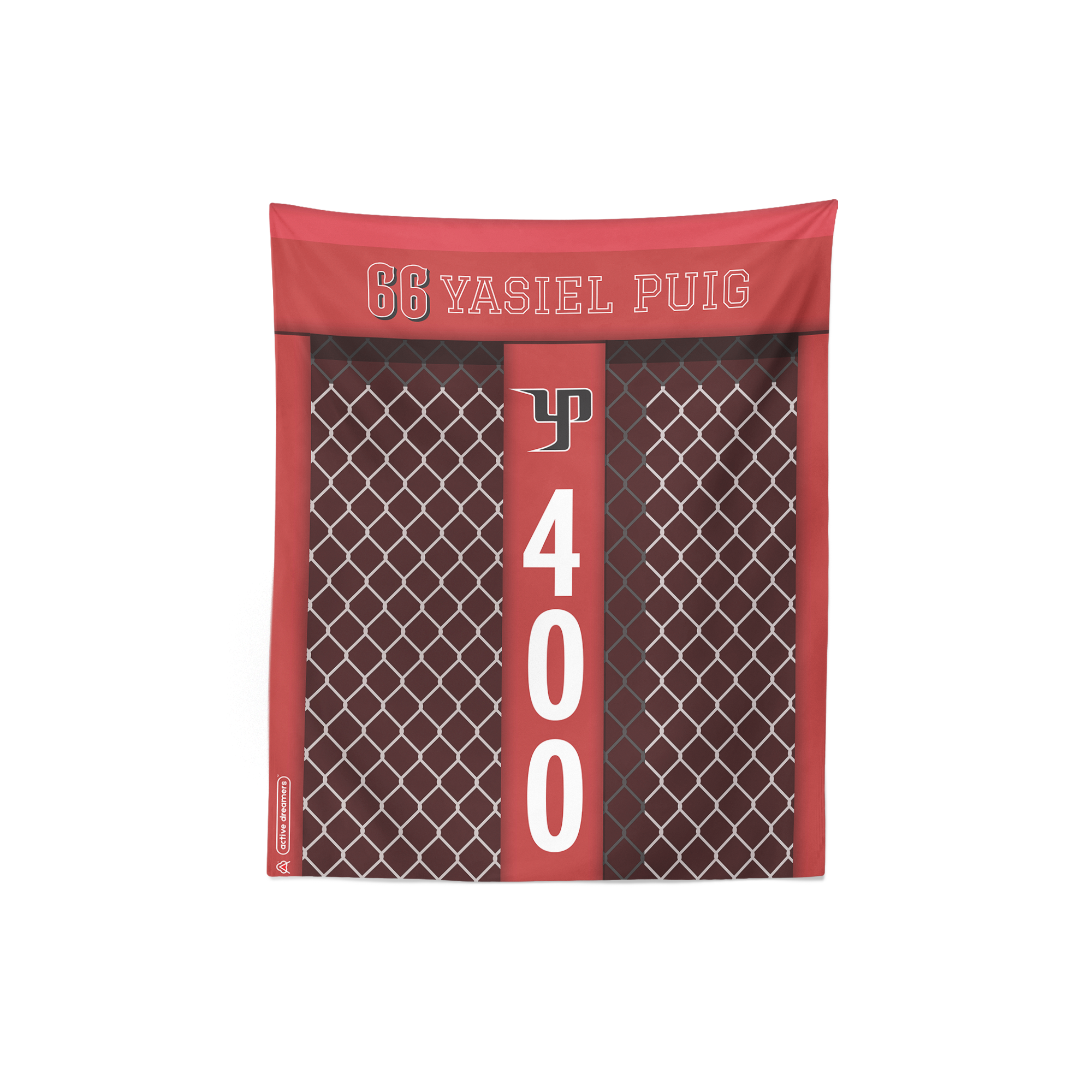 Yasiel Puig “Home Run” Tapestry Wall Decor