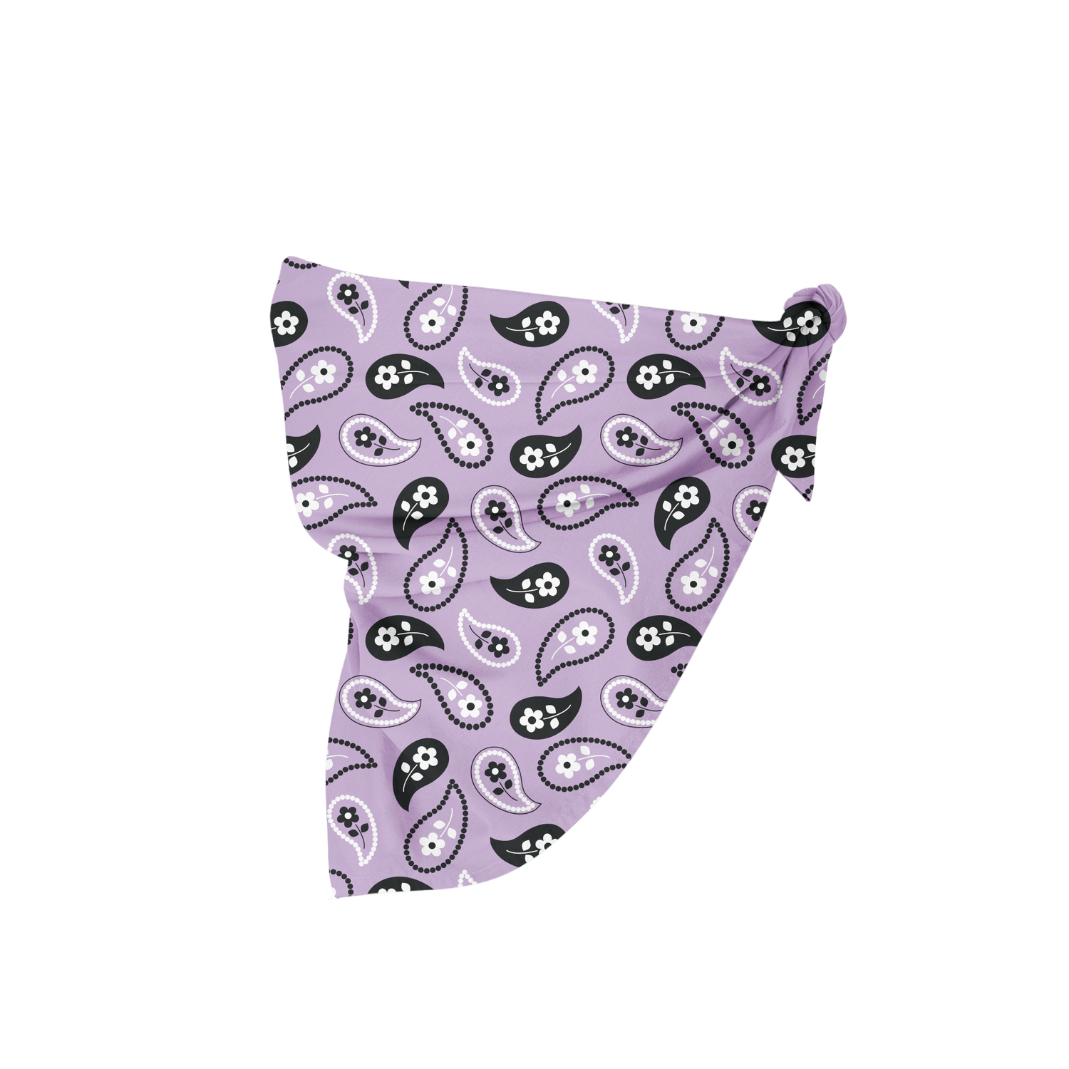 Purple Paisley Bandana