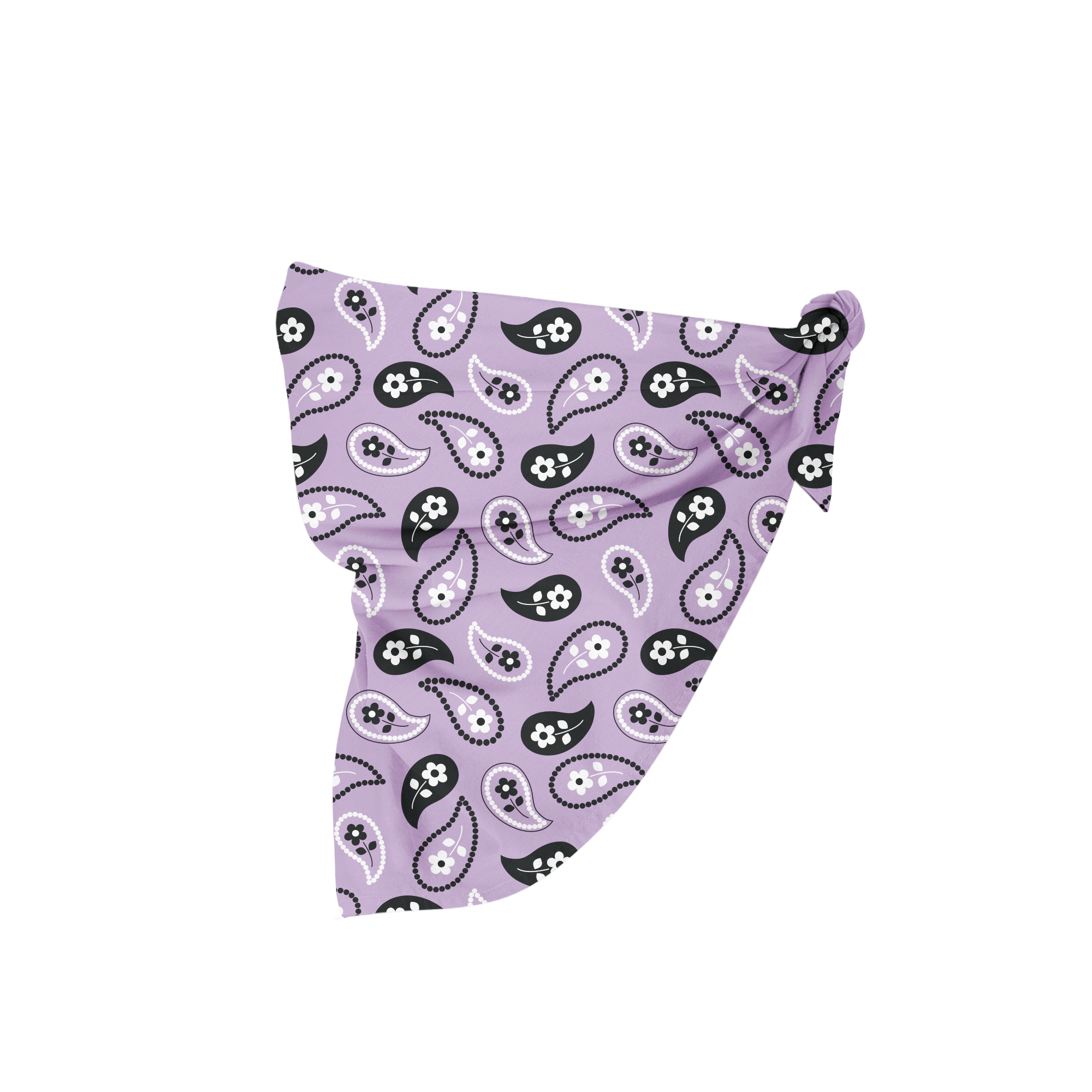 Purple Paisley Bandana