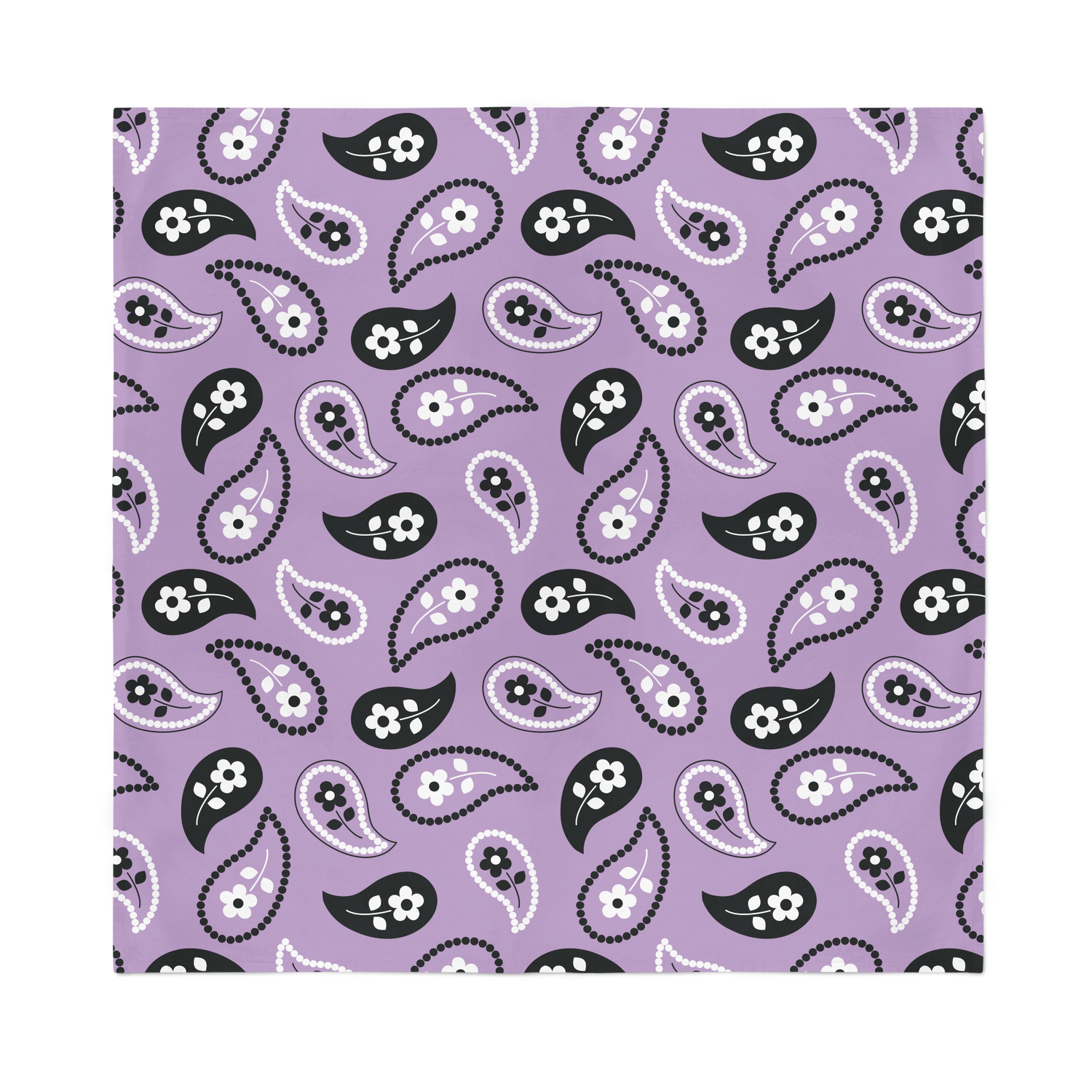 Purple Paisley Bandana