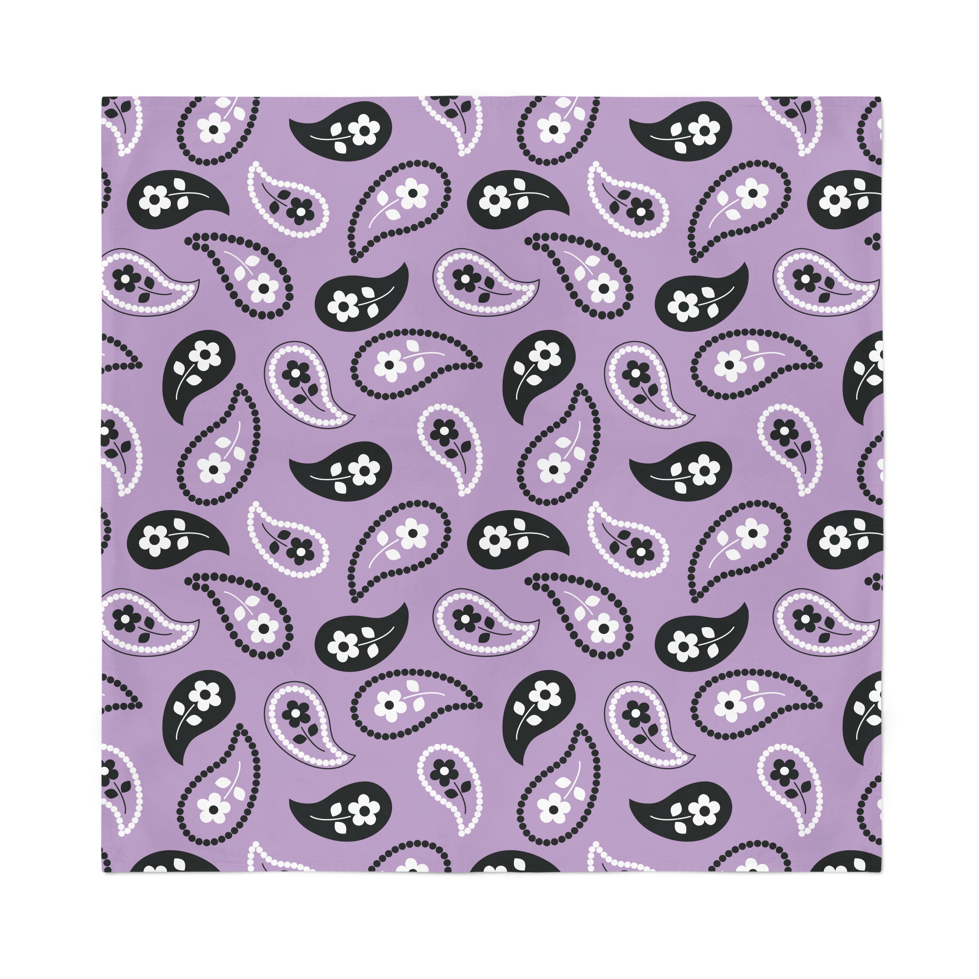 Purple Paisley Bandana