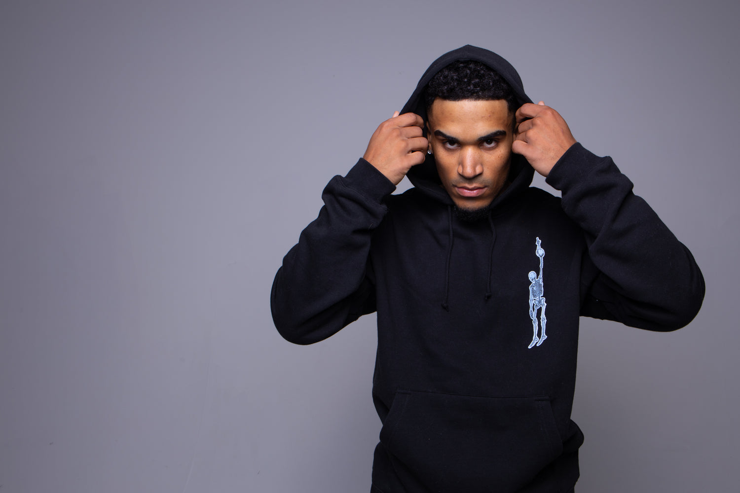 For the Love Hoodie Baby Blue