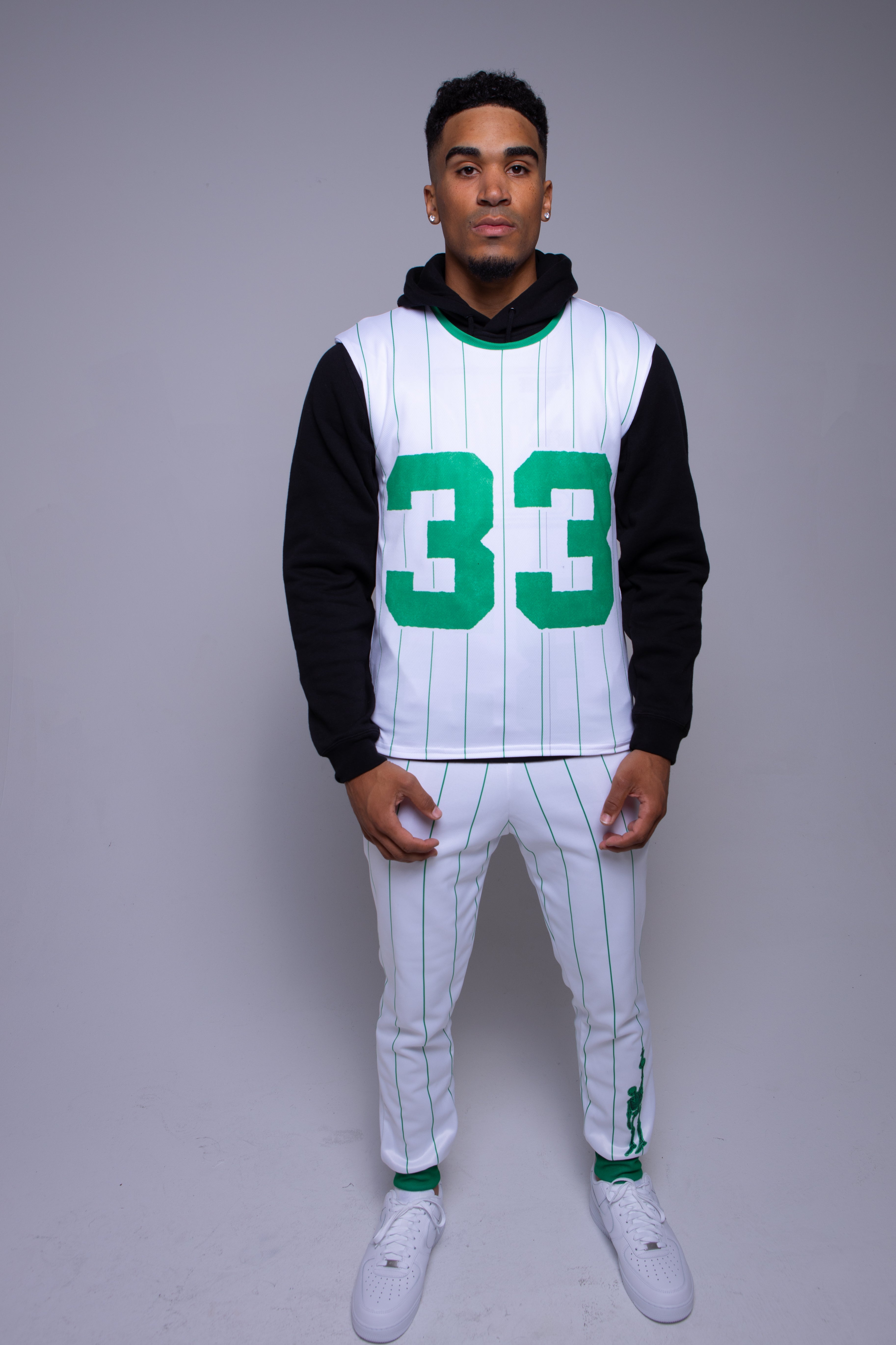 For the Love Reversible Jersey Green on White