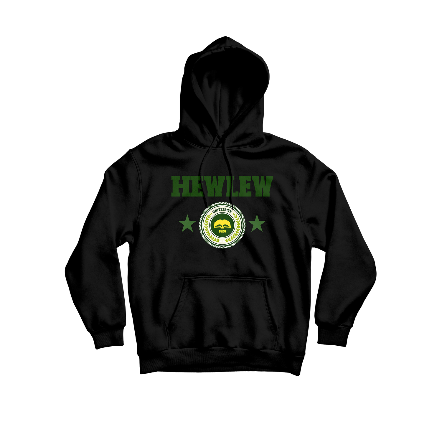 Hewlew Star Hoodie Black