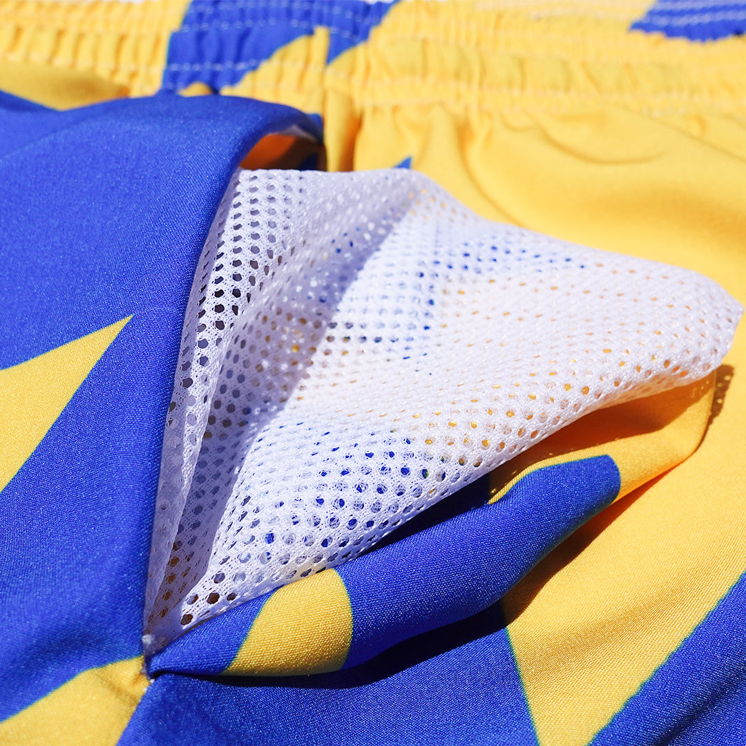 Gold and Blue Swim Trunk x Loaded Dock