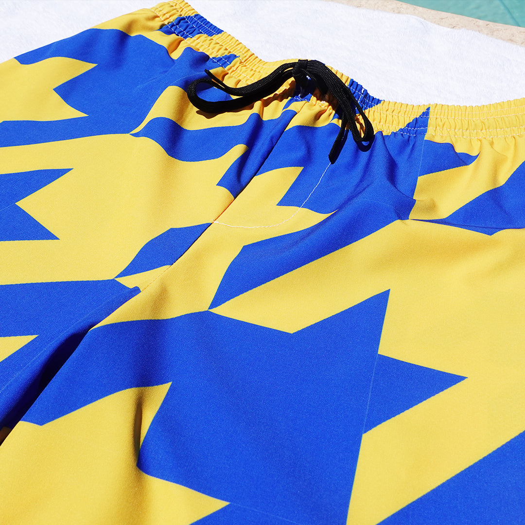 Gold and Blue Swim Trunk x Loaded Dock