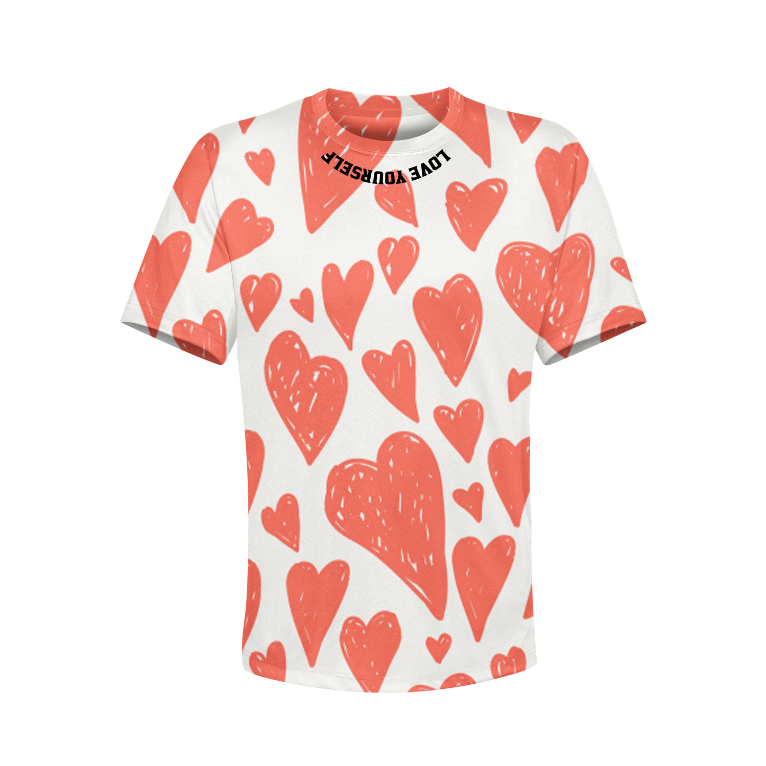 Love Yourself Spun Poly Tee Mens Crew Tee