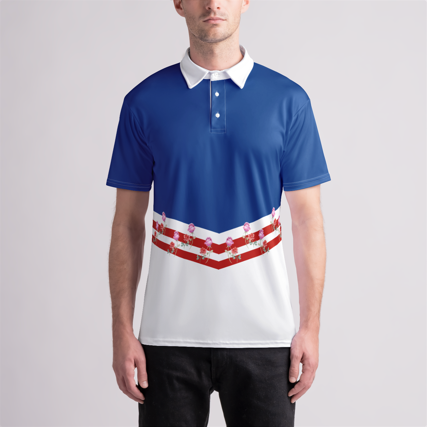 American Flower Golf Shirt