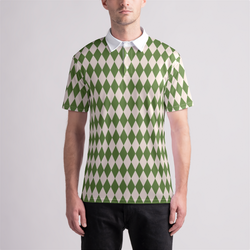 Green Diamond Golf Shirt