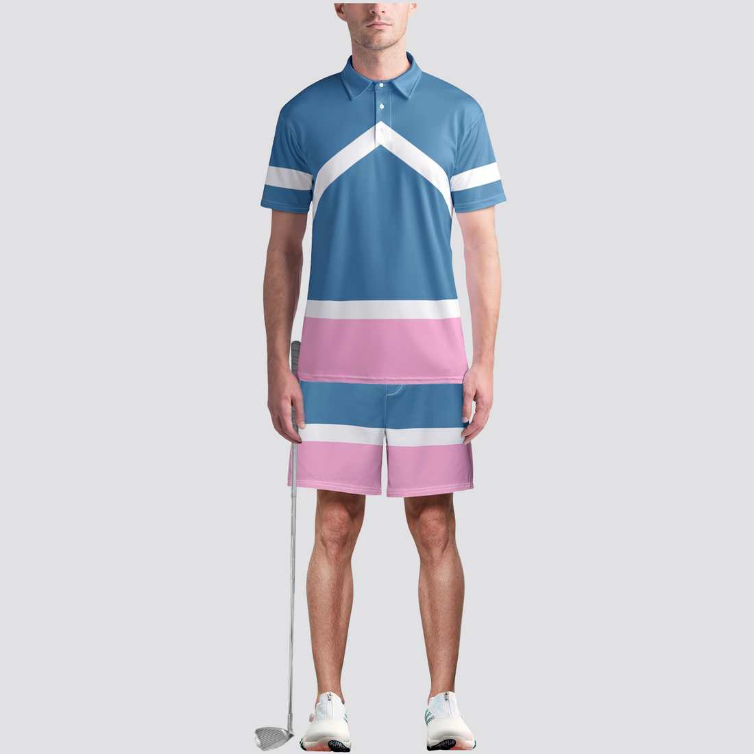 Color Block Golf Shorts