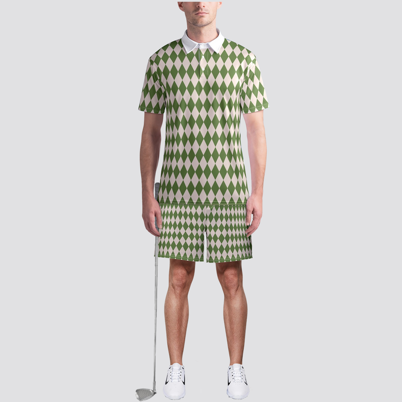 Green Diamond Golf Shirt