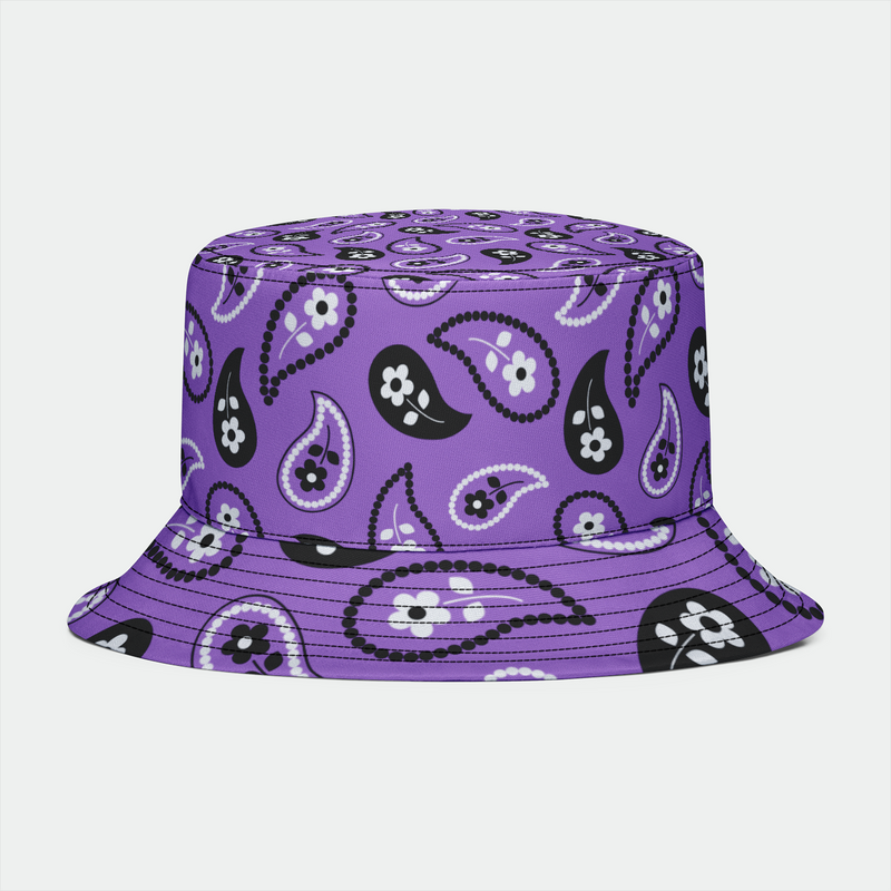 Purple Paisley Bucket Bucket Hat