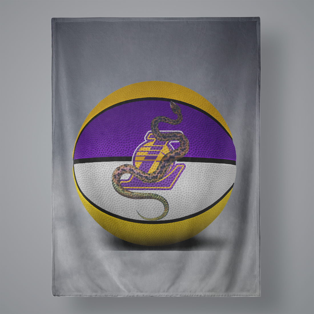 Lake Snake Large Plush Throw Blanket