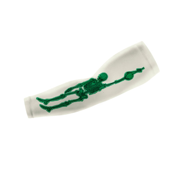 Hang Tight Arm Sleeve Green on White