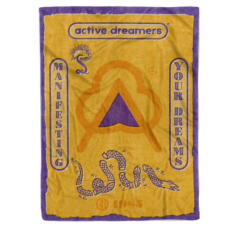 Manifesting Your Dreams Blanket Yellow