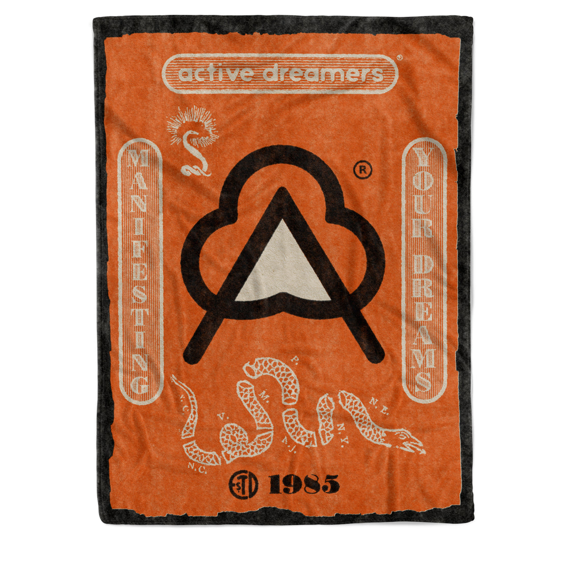 Manifesting Your Dreams Blanket Orange