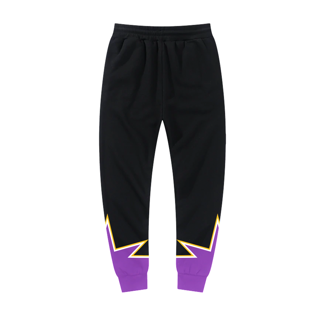 Purple and Gold Star Jogger