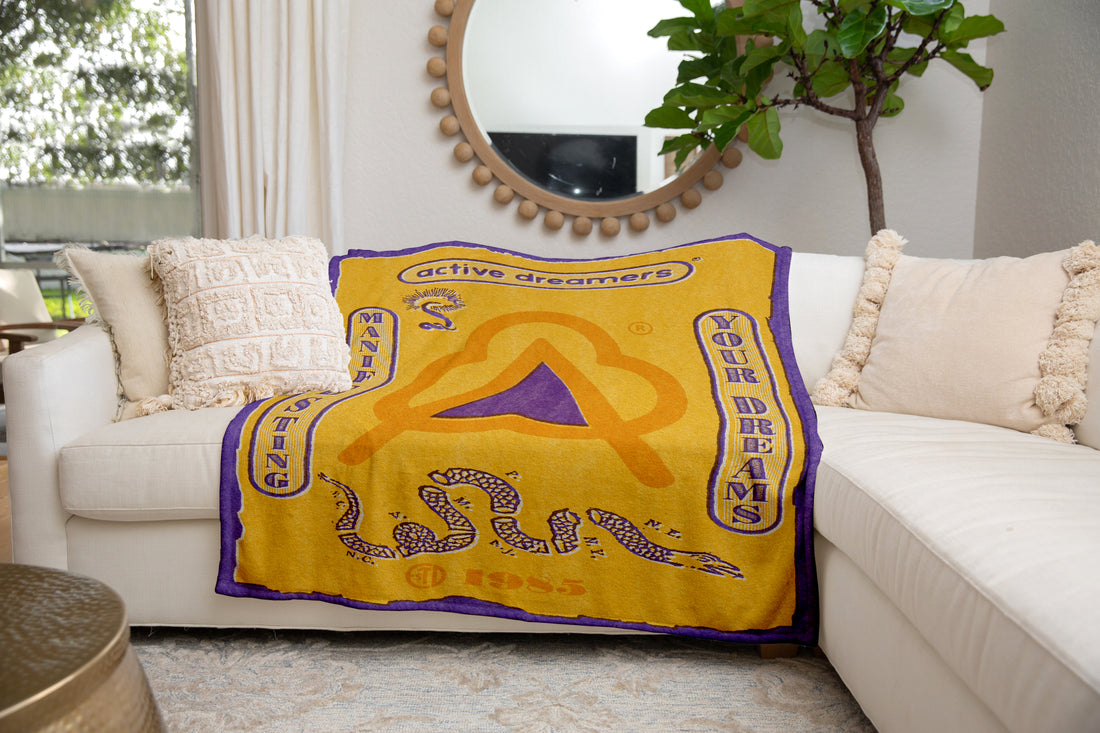 Manifesting Your Dreams Blanket Yellow