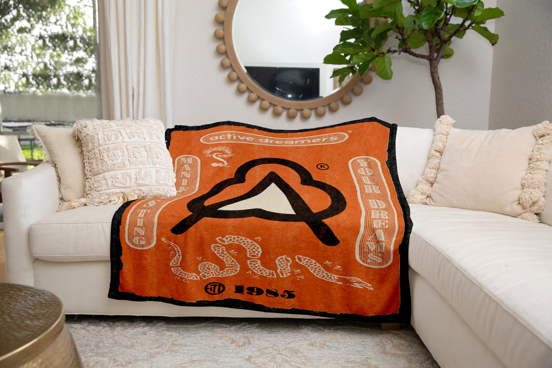 Manifesting Your Dreams Blanket Orange