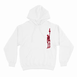 For the Love Hoodie Red on White