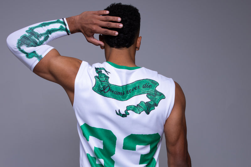 For the Love Reversible Jersey Green on White