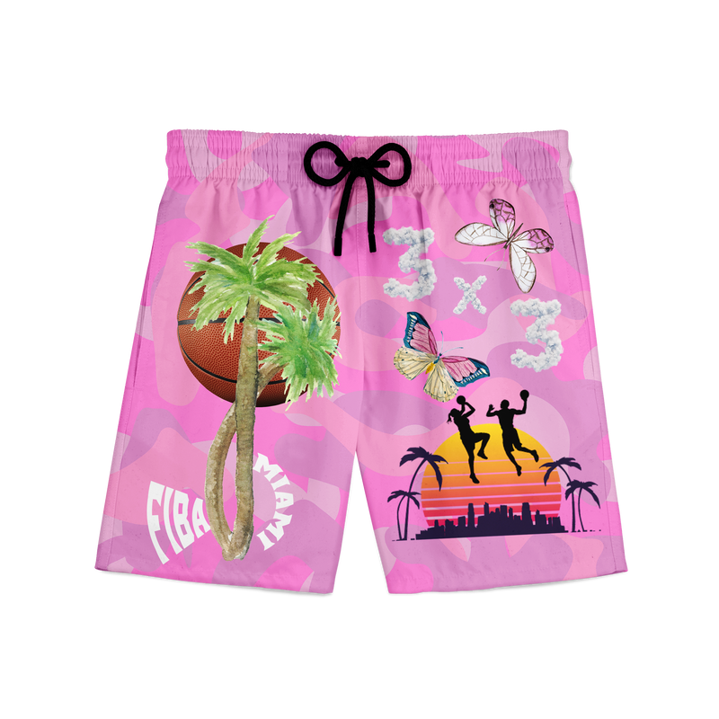 Camo Pink 3x3 Short